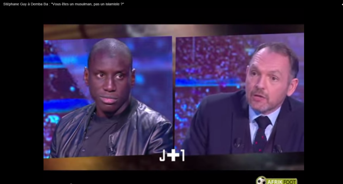 un journaliste de canal + interroge demba ba