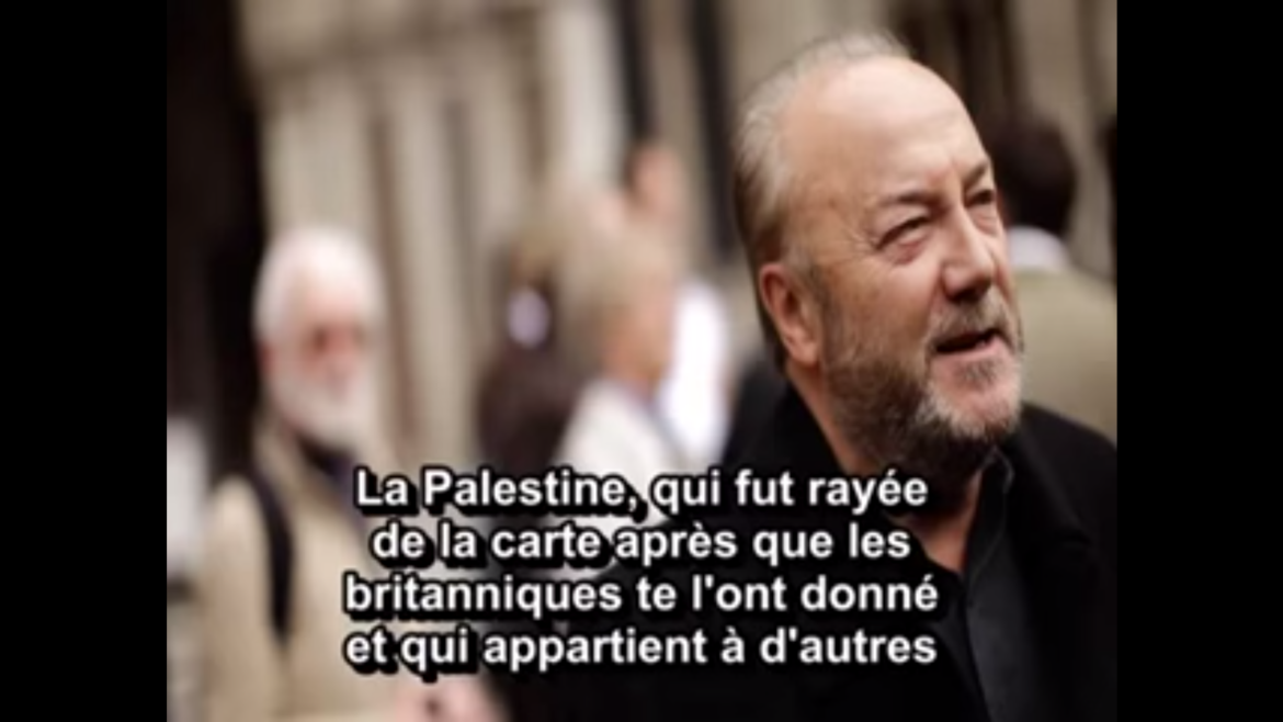 Georges Galloway donne une leçon d'histoire à un auditeur juif