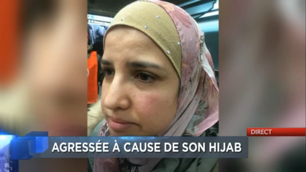feme voilée agressée dans un métro